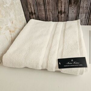 NWT Brooks Brothers Premium Turkish Bath Towel Super Soft Cotton in White